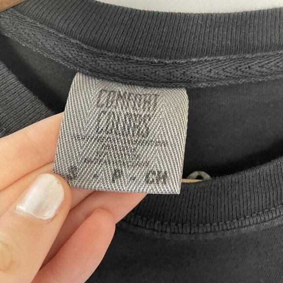 Vintage MuKappa women's size small Black Cotton T-Shirt lightweight summer top - Picture 3 of 5